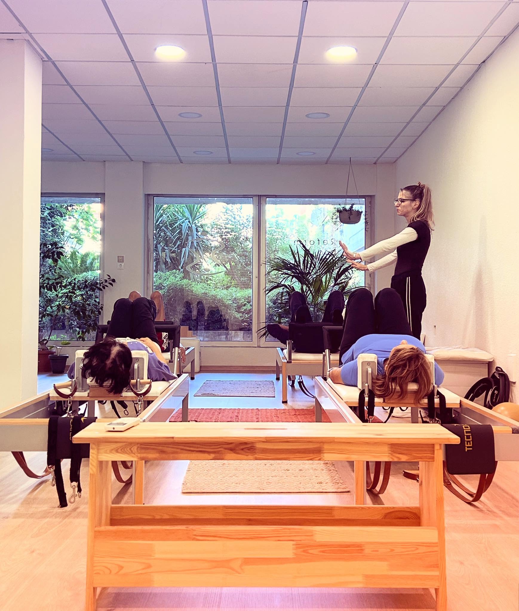 Pilates movement illustration